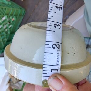 Antique 1pint White Nesting Bowl USA Pottery